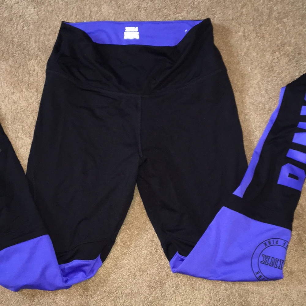 Pink Victoria’s Secret ultimate leggings.